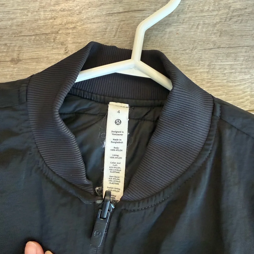 lululemon athletica Black Bomber Jacket - Picture 5 of 5
